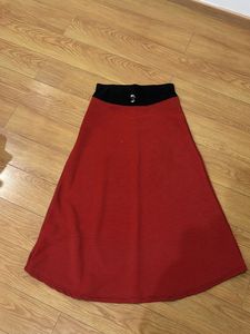 Long Skirt Red Stripes Size S, M , L, XL, XXL