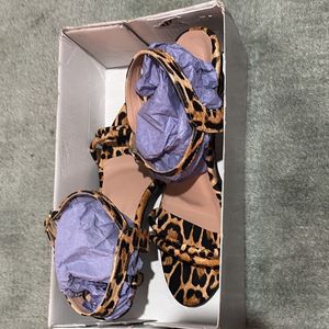 Leopard Print Sandals