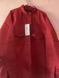 Allen Solly Red Casual Shirt
