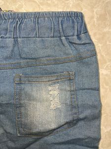 Denim Mickey Shorts - Size 28-30