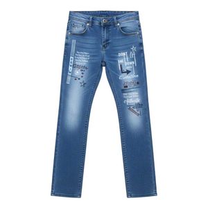 Graphic Print Denim Jeans