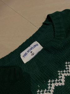 Green Reindeer Sweater