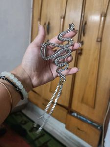 Rhinestone Snake Hair Clip