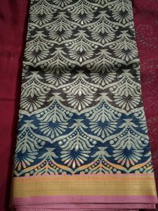 South Queen Block Print Saree