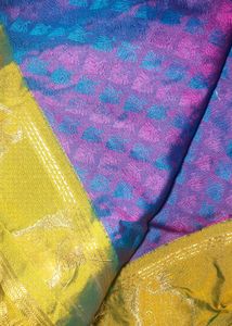 Silk Saree With Beautiful Manga Border🥻