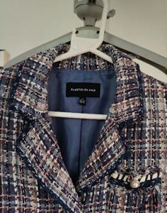 tweed blazer by plastic island