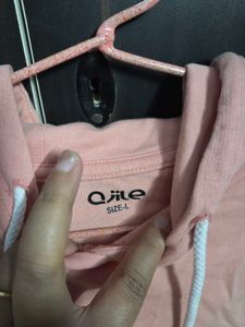 Peach Top With Attached Cap