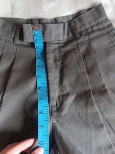 Elegant Grey Pleated Formal Trousers for Men