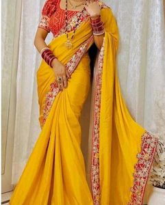 multi colour saree unstitched blouse kerwa offer b