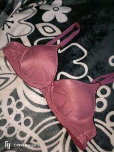 Branded Padded Mauve Bra Good Condition