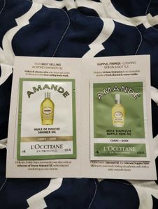 L'Occitane Amande Shower &skin oil Samples
