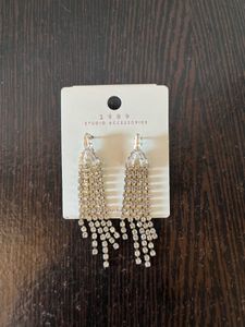 Dangling Rhinestone Earrings