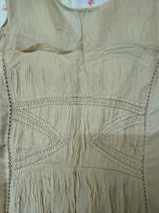 Beige Sleeveless Top