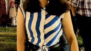 Striped Tie-Front Top