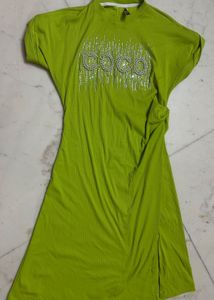 Green Dress with COCO Design