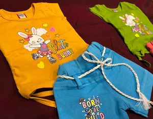 Cute Girls T-Shirt &amp; Shorts Set