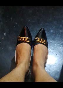 Black Slingback Flats
