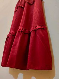 Red Tiered Maxi Dress