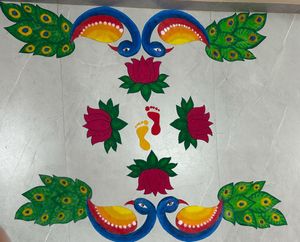 Peacock Rangoli Patche Combo Of 2