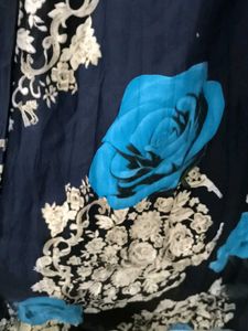 Blue Rose Bohemian Skirt.