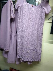 Lavender Kurta Set
