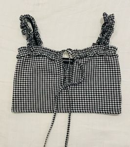 Pretty little thing Gingham Crop Top from USA