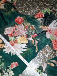 Green Print Plazzo Suit