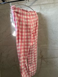 Zara Pink Checkered Pants