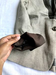 Vintage Brown Blazer Jacket