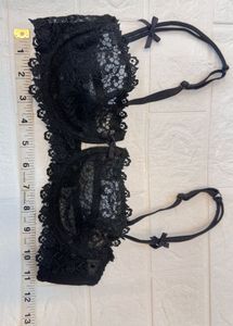 Black Lace Bra
