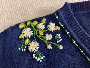 Vintage Aesthetic Embroidered Preloved Sweater
