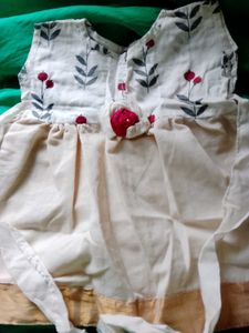 Cute Floral &amp; Cream Dress