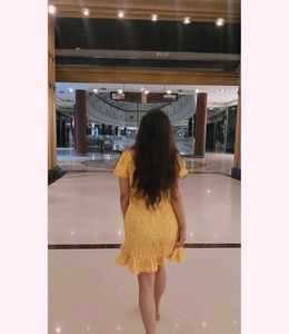 Yellow Floral Dress
