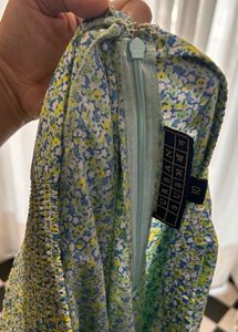 Floral Print Slit Maxi Dress