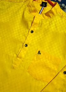 Totally New Shining Yellow Kurta Shirt