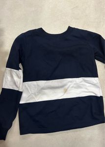 Navy &amp; White Stripe Long Sleeve