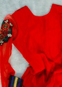 Anarkali Red Partywear Suit❤️✨