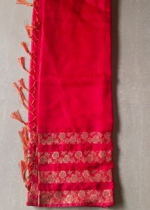 Women&#39;s Banarasi Cotton Silk Saree with Blouse