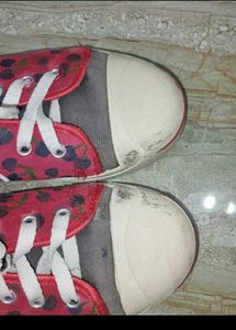 Cute Cherry Print Sneakers