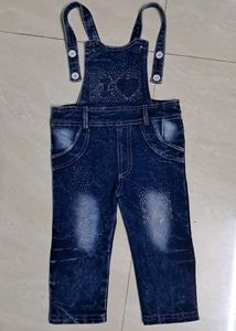 Girls Denim Overalls