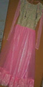 pink gown