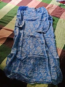Blue Paisley Dress