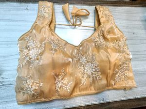 Golden Organza Blouse