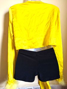 BOGO🎁Buy One Get 1 Free🎁Yellow Tie-Front Top