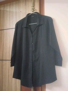 Elegant Black Tunic Top