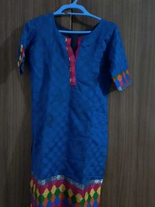Blue Printed Kurta
