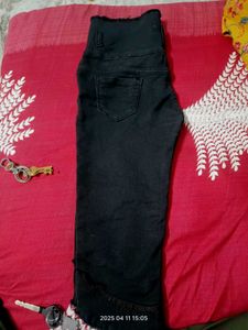 Denim Black  Capri