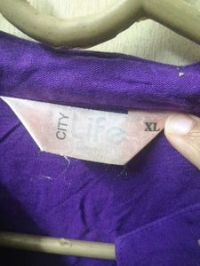 Purple &amp; Black Tunic Top