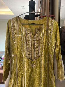 Green Ethnic Full Work Heavy Indian Outfit