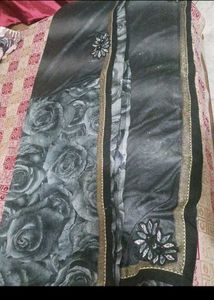 Black Rose Saree